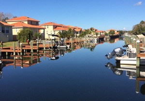 On the canal with boat slip available for rent at the back of the house!