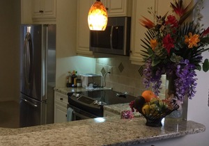 Pelican Bay 2 Bdrm, Updated Condo in Laurel Oaks. Fantastic view of Oakmont Lake