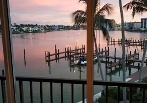 Prime Waterfront Location overlooking Moorings Bay. 7 minute walk to the beach