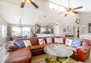 Spacious Beachfront Home w/Deck, Balcony, Central A/C, Washer/Dryer, and WiFi