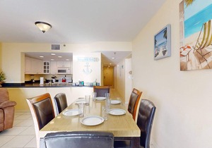Spacious beachfront comfortable 3-bedroom 2-bath. Heated pool. Great location for a FL vacation.