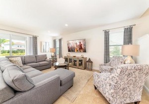 Spacious Home by Rentyl Near Disney with Private Pool, Movie Room, Air Hockey Table & Resort Amenities - 530B