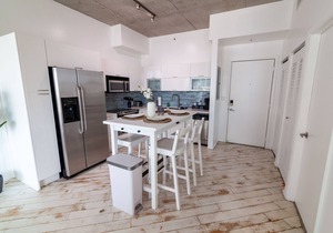 Spacious studio apartment with a balcony