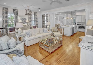 Steps from Lazy River at Camp WaterColor | 164 Pond Cypress | Luxurious Decor | 4 BR, Slps 10