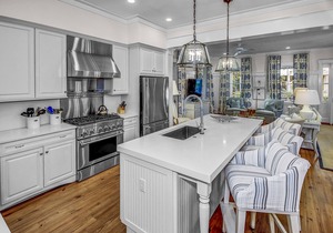 Steps from Lazy River at Camp WaterColor | 164 Pond Cypress | Luxurious Decor | 4 BR, Slps 10
