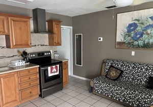 Sunny Apartments a block from Warm Mineral Springs. Unit 3