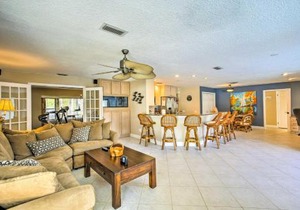 Tropical Apollo Beach House with Pool and Dock!