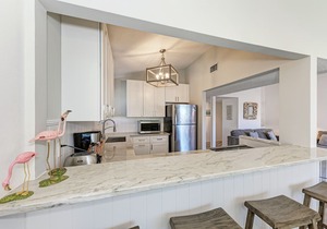 Unit #311 Sand Cay Beach Resort Pool and Garden View