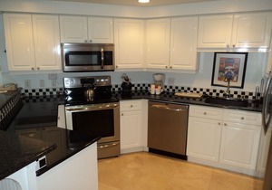 Updated beach-front condo with Panoramic Gulf Views from the wrap-around balcony