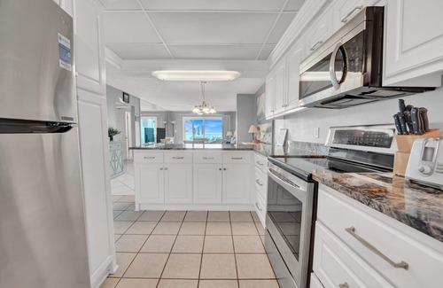 Biltmore Beach Condo | 1 Bd/Ba Deluxe Gulf Front, Steps to Beach; Pool! Sleeps 4! First Floor Condo