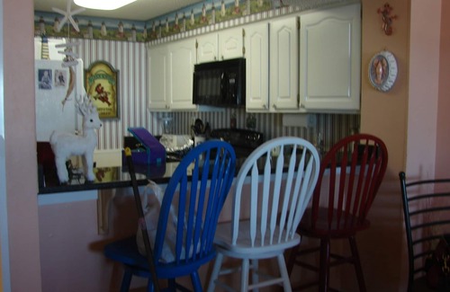 Gulf Lagoon Beach Condo | Beachfront 2-bedroom condo just steps from Thomas Drive. Military discount given