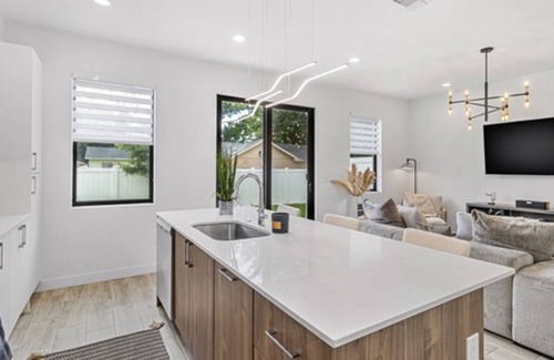 Pinecrest West Park House | Central Tampa Retreat, 2 Modern Townhomes + Patios