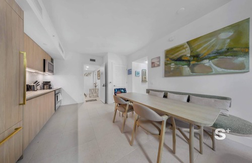 East Little Havana Apartment | Chic 2-Bedroom Downtown Condo with City & Water Views