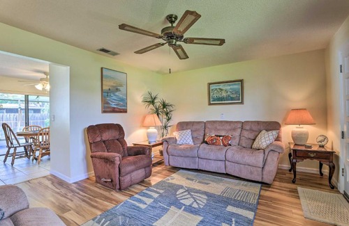 South Sea Village House | Coastal Home with Lanai, Less Than 1 Mi to Melbourne Beach!