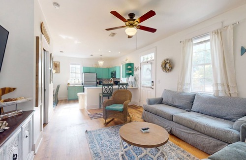 Seagrove Beach House | Dog-friendly bungalow with on-site pool, hot tub, free WiFi, and washer/dryer