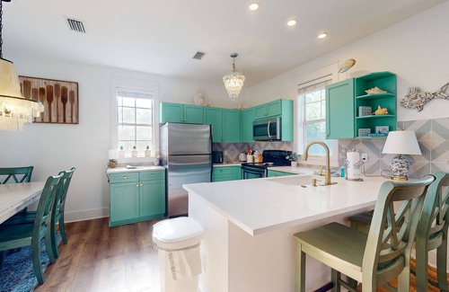 Seagrove Beach House | Dog-friendly bungalow with on-site pool, hot tub, free WiFi, and washer/dryer