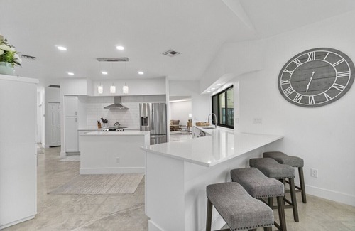 Bonita Bay House | DolphINN View Getaway - Bayfront Escape w/ Pool, Dock & 8-Min Walk to Beach