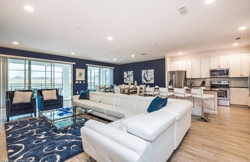 Kissimmee Villa | EV 2621 - 10 Bed 8 Bath Villa with Screened-In Pool with Spillover Spa, Kids Bed