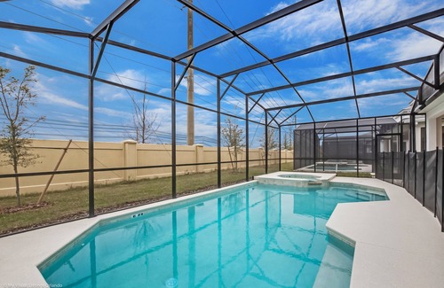 Kissimmee Villa | EV 2621 - 10 Bed 8 Bath Villa with Screened-In Pool with Spillover Spa, Kids Bed
