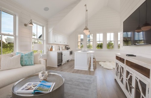 WaterSound Beach House | Fall Availability! Beachfront! Private HEATED Pool! 7 Adult Bikes! Breathtaking Tower Views!
