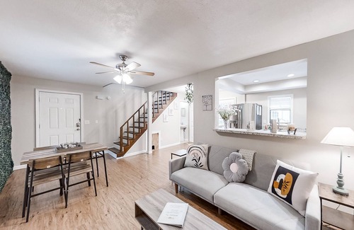 Riverside House | Home & bungalow with a firepit, two full kitchens, & AC - in a great location