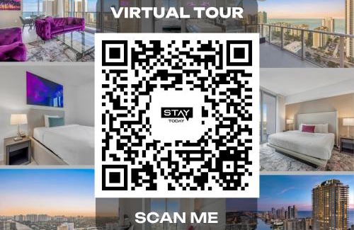 Hollywood South Central Beach Apartment | Hyde House - Luxury High Floor 2BR 2BA Apartment Suite with direct ocean view, roof top pool, resort amenities