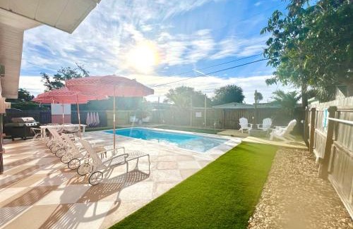 Port Canaveral Villa | Luxury Villa 3 Blocks from the Beach with a Pool, Fire Pit and Outdoor Oasis