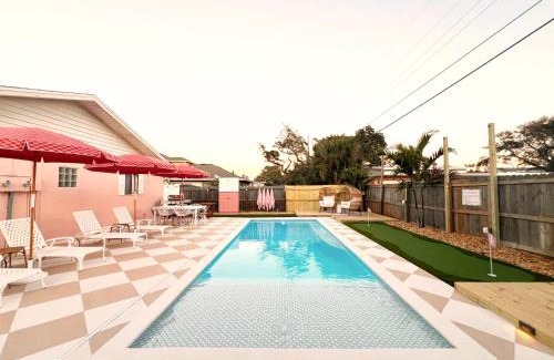 Port Canaveral Villa | Luxury Villa 3 Blocks from the Beach with a Pool, Fire Pit and Outdoor Oasis