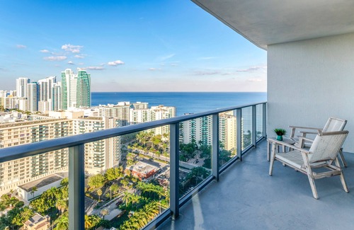 Hallandale Beach Condo | NEW2020 1Bed+2Bath NE CornerCondo, Amazing Ocean Views@NewHydeResort