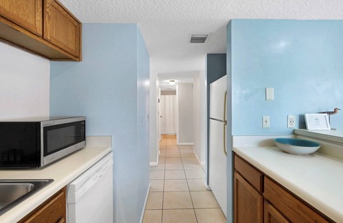 St. Augustine Beach Condo | Ocean Villas 1: 3 bedroom 2 bath ground floor condo with 2 pools (1 heated) and