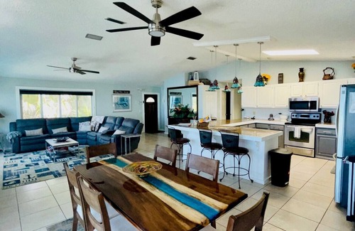 Marathon House | Oceanfront Private Gated Home Gulf side w/Pool, Spa, Private Boat Ramp & Dock