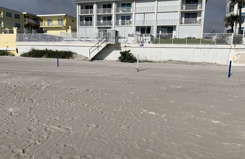 Curran Shores North Condo | Oceanfront, 103, great locate grd floor, private garage, pets maybe, pool new
