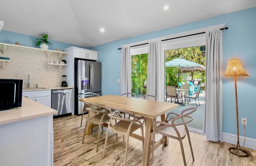 Whitney Beach House | One block to beach! 3 bedroom home with pool and backyard oasis.