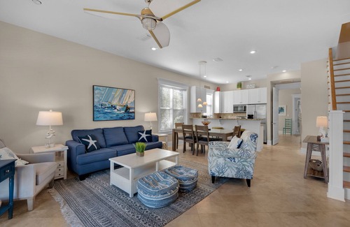 Miramar Beach House | OPEN 7/5-8,LATE SUMMER SPECIALS! 4BR/4BA+Bnks private beach access,close to pool