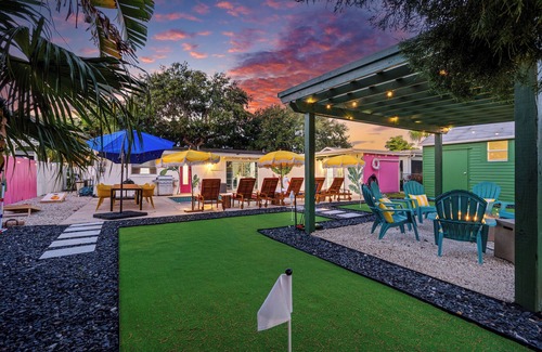 Hunt Club House | PBG Retreat w/Pool, Mini Golf, Fire Pit, Game Room!