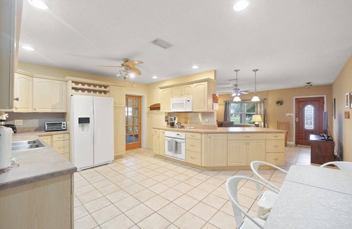 Coquina Gables House | Private home 2 blocks to ocean, 2 Car Garage, Sun Splashed Deck, fenced in yard.