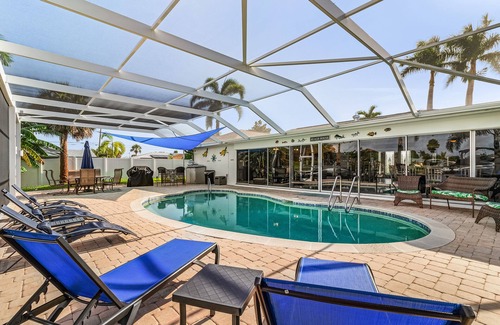 Yacht Club House | Stunning Remodel, HEATED POOL, Brand New Furnishings, Full Canal Sunset View