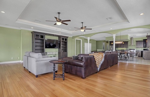 Tropic House | Sweeping Views, Direct Riverfront, Dock, Heated Pool, 8bed/5.5bath Sleeps 18