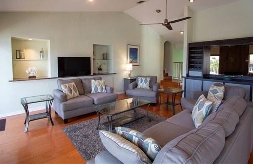 Marco Island House | Walk to Beach from 4 Bedroom Waterfront Home with Heated Pool, Spa, Game...