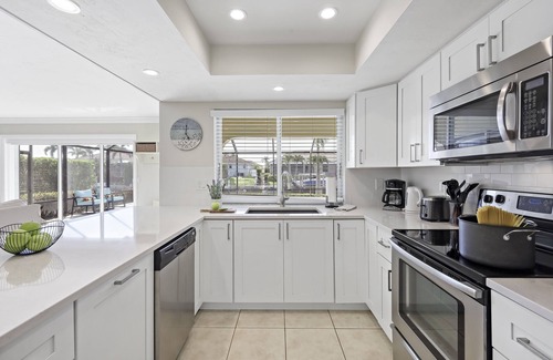 Marco Island House | Waterfront home w/pool & western exposure