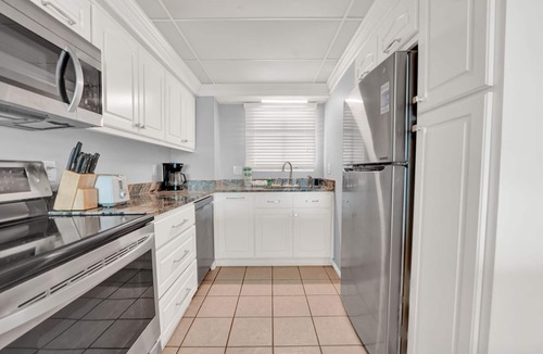 Biltmore Beach Condo | 1 Bd/Ba Deluxe Gulf Front, Steps to Beach; Pool! Sleeps 4! First Floor Condo