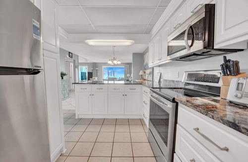 Biltmore Beach Condo | 1 Bd/Ba Deluxe Gulf Front, Steps to Beach; Pool! Sleeps 4! First Floor Condo