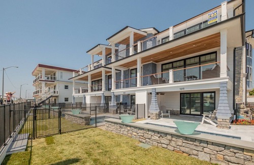 North End Condo | 1413 Sand Castle Ocean Front Condo on Boardwalk, w/Pool, Elevator, Sleeps 19