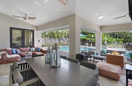 Riverside Park House | 144' New River Dock DT! Sailfish Pool, Hot Tub, Pontoon & Fire Lounge Luxury!
