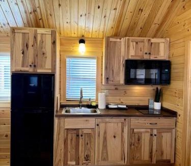 Marion House | 2 Bedroom Log Cabin on Lake James with Loft- Private Resort Amenities