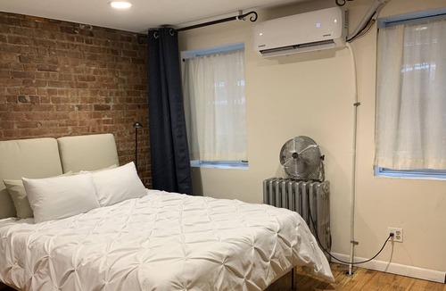 Boerum Hill House | 2 bedrooms created w/ heavy curtains by BAM, a cultural district w/private yard