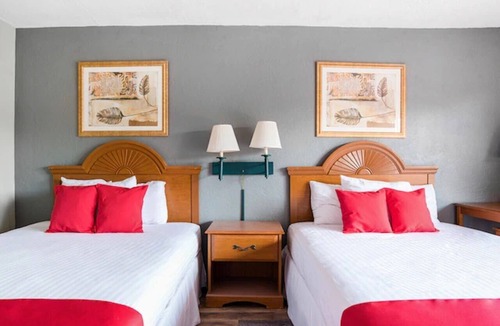 Silver Springs Hotel | 2 Queen Bed Room Perfect for Pet Owners! | Free Parking | Outdoor Pool