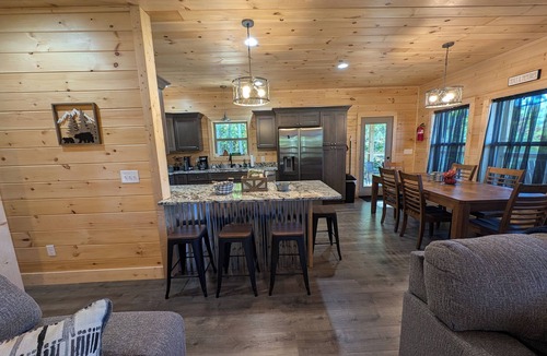 Wears Valley Cabin | 3 Master Suites, Easy Access w/View, Game&Theater Rms, Fire Pit, & Pool Access