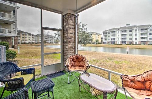 Central Myrtle Beach Apartment | 3 Mi to Ocean Myrtle Beach Condo with Pool Access!
