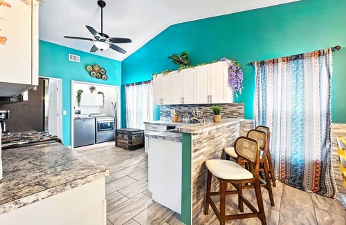 Indian Point House | 4BR Villa with Free Heated Pool & Grill Near Disney